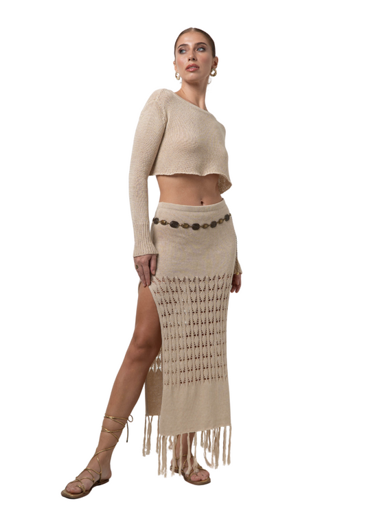 CABANA MAXI SKIRT SAND