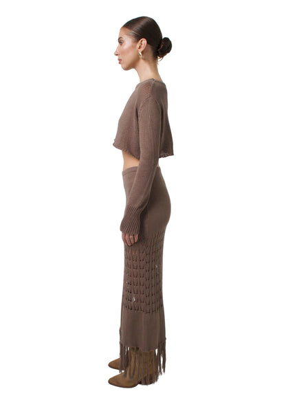 LEA CROP TOP MOCCA