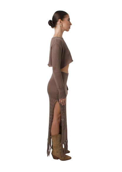 LEA CROP TOP MOCCA