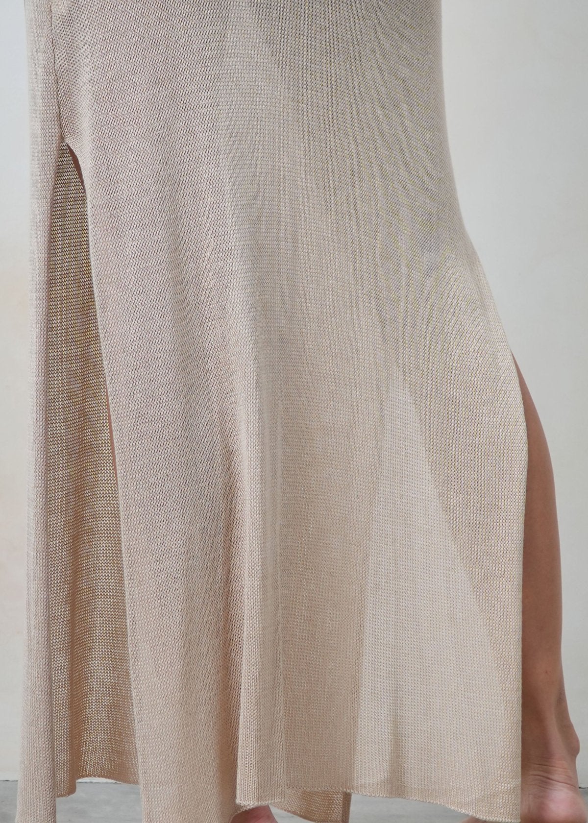 OASIS MAXI DRESS BEIGE