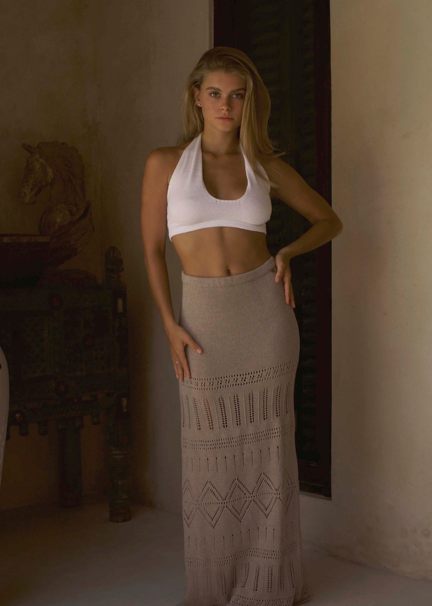 LA ISLA MAXI SKIRT MOCCA