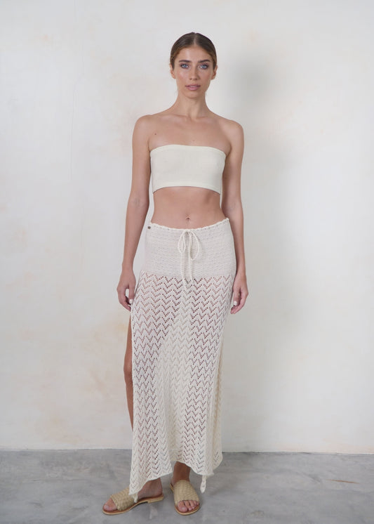 INDAH MAXI SKIRT OFF WHITE