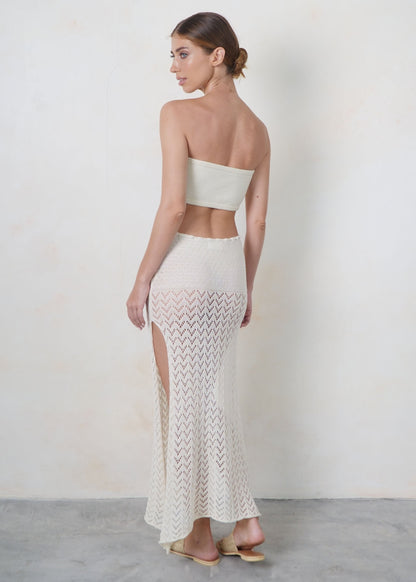 INDAH MAXI SKIRT OFF WHITE