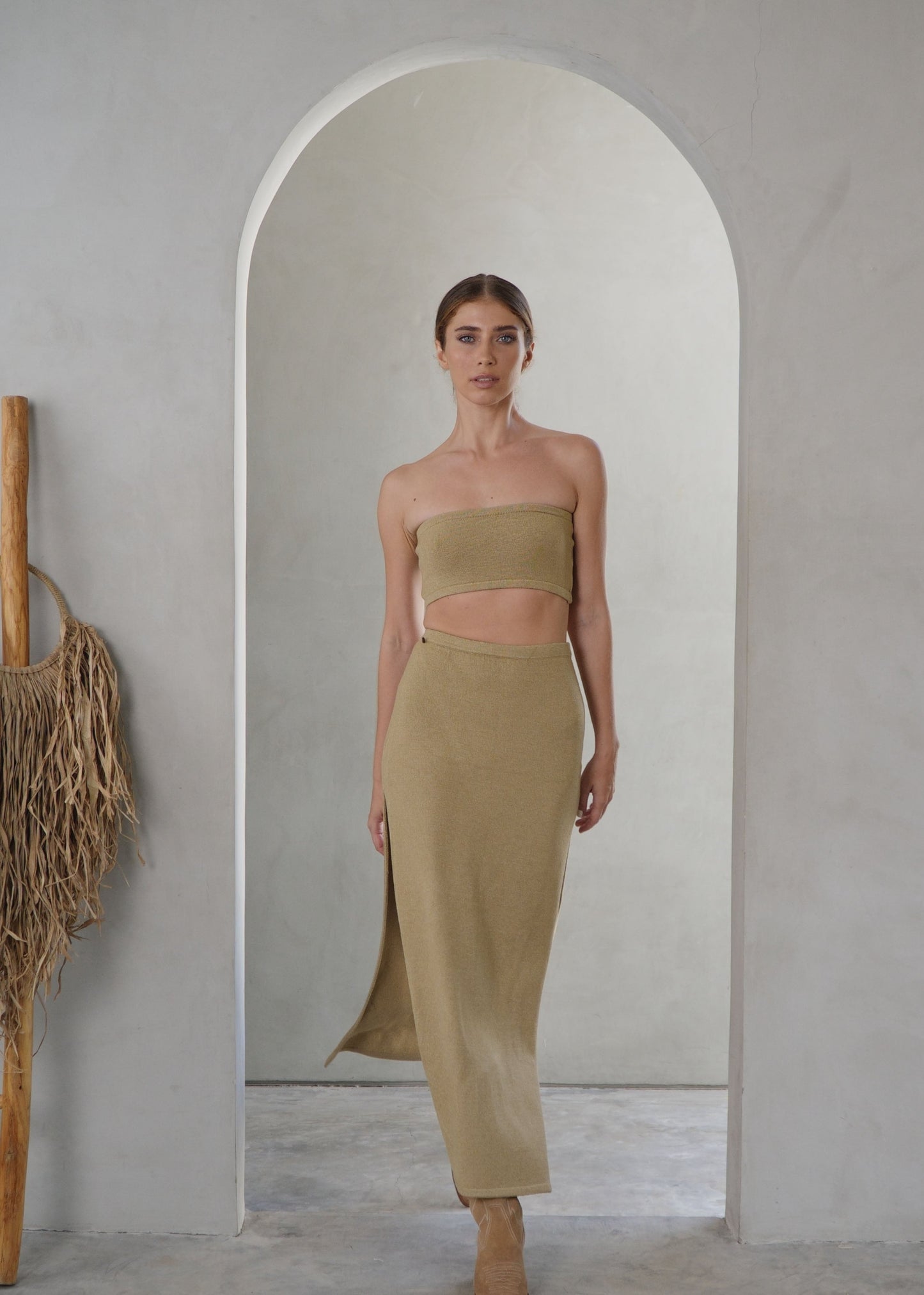 SUMBA SKIRT TAUPE