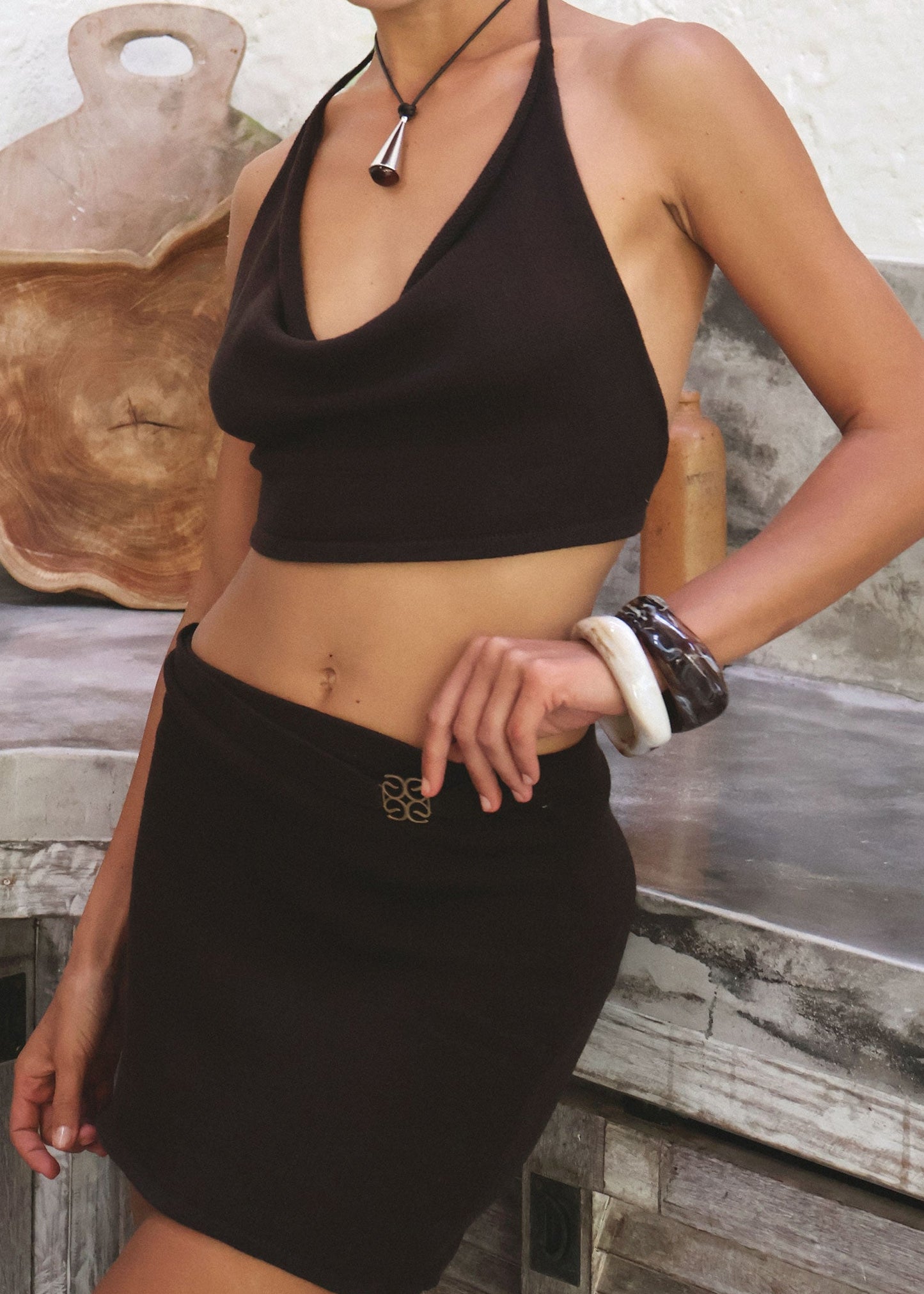 ZAYA TOP BROWN