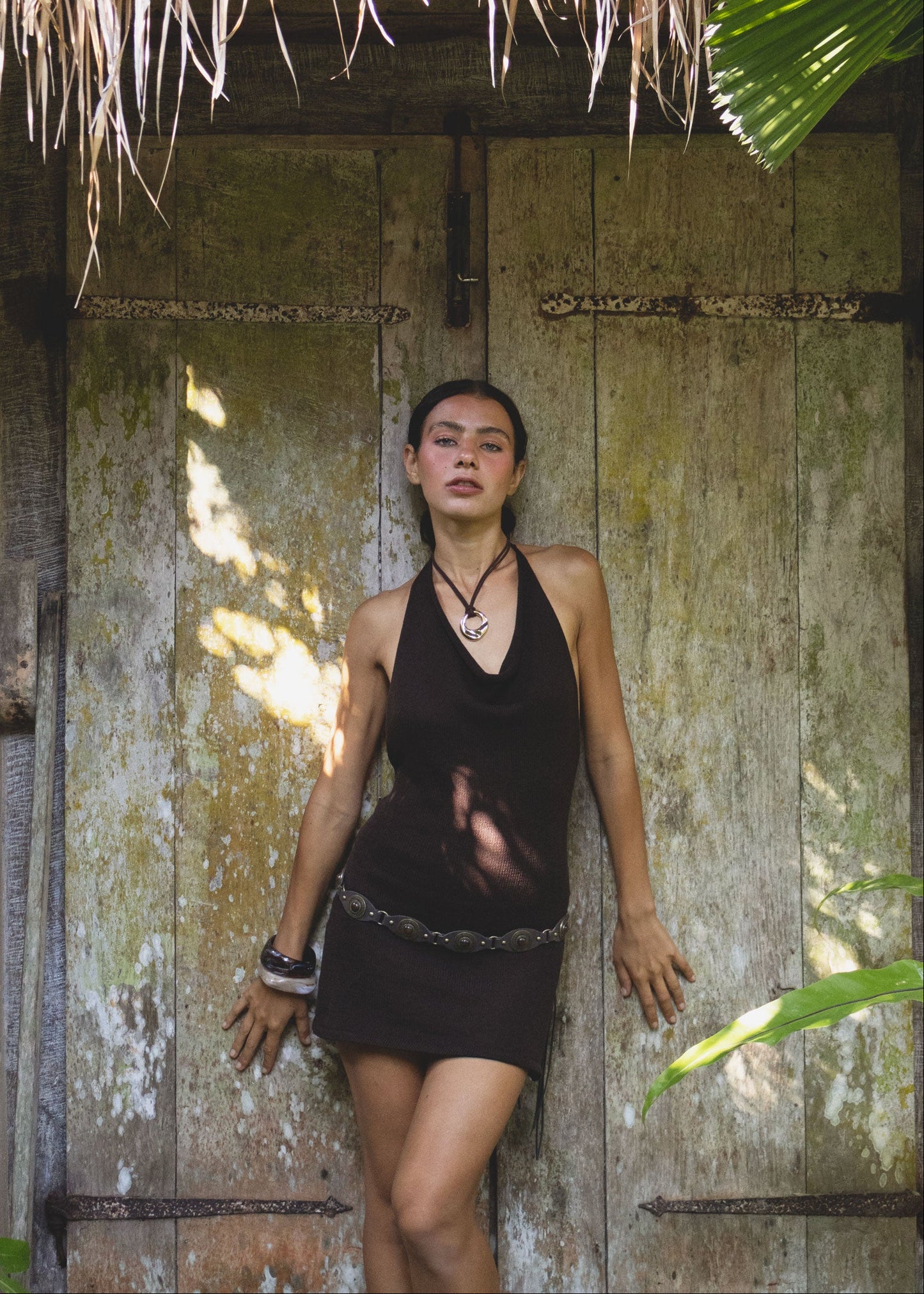 PALMA MINI DRESS BROWN